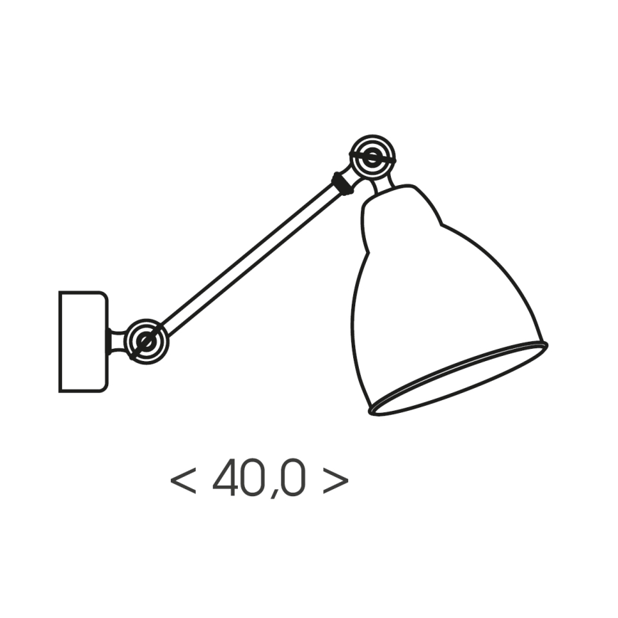 Brilagi - Zidna svjetiljka QUILL 1xE27/40W/230V 40 cm bež