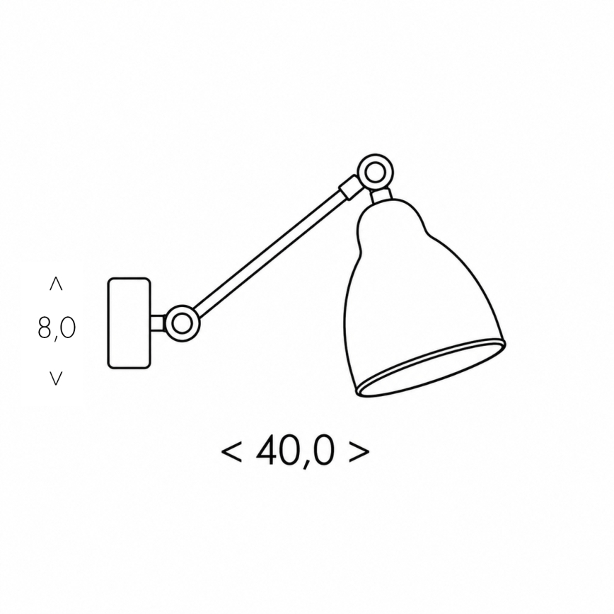 BRILAGI - Zidna svjetiljka QUILL 1xE27/40W/230V 40 cm bež