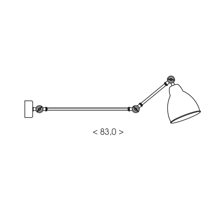 Brilagi - Zidna svjetiljka QUILL 1xE27/40W/230V 83 cm bež