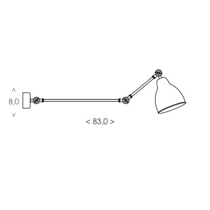 BRILAGI - Zidna svjetiljka QUILL 1xE27/40W/230V 83 cm bijela