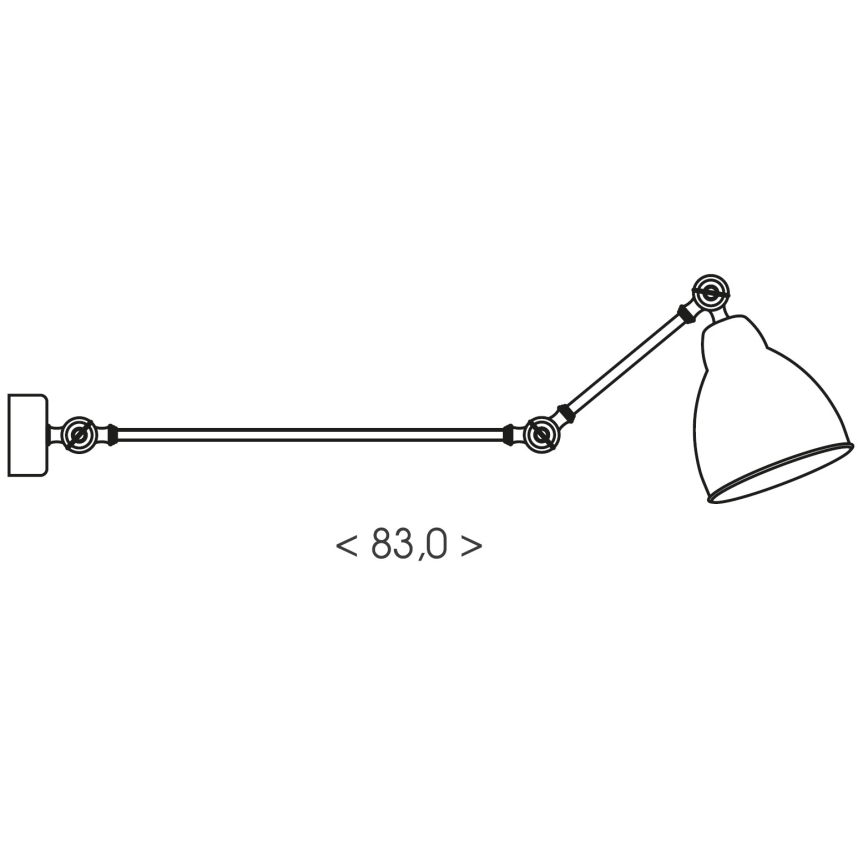 Brilagi - Zidna svjetiljka QUILL 1xE27/40W/230V 83 cm bijela