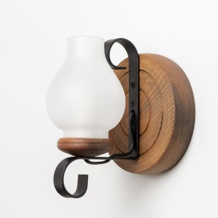 Brilagi - Zidna svjetiljka ROATA APLICA 1xE14/40W/230V bukva