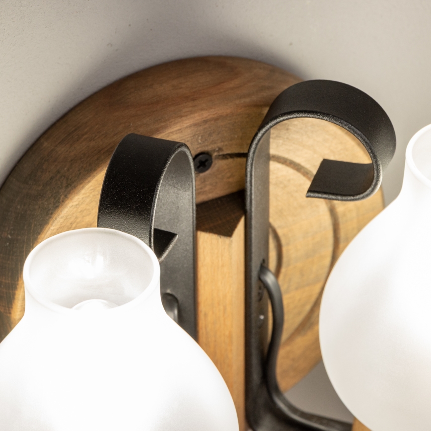 Brilagi - Zidna svjetiljka ROATA APLICA 2xE14/40W/230V bukva