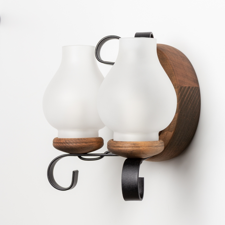 Brilagi - Zidna svjetiljka ROATA APLICA 2xE14/40W/230V bukva