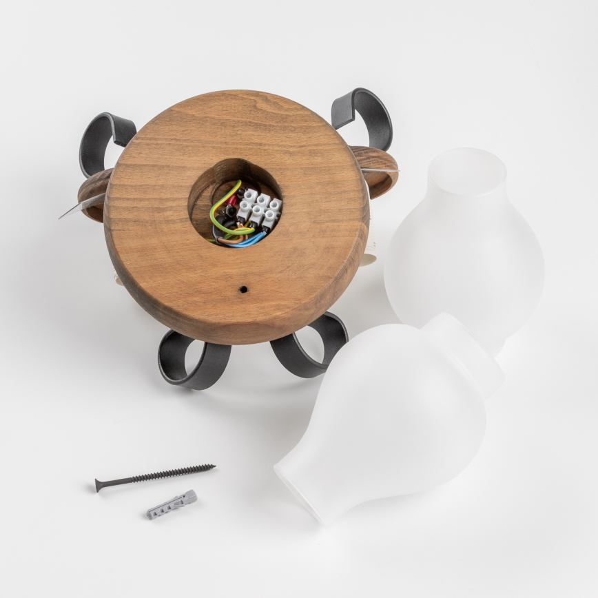 Brilagi - Zidna svjetiljka ROATA APLICA 2xE14/40W/230V bukva