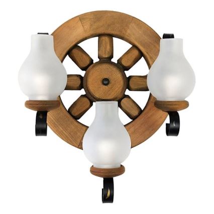 Brilagi - Zidna svjetiljka ROATA APLICA 3xE14/40W/230V bukva