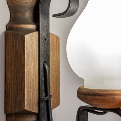 Brilagi - Zidna svjetiljka RUSTIC 1xE14/40W/230V bukva