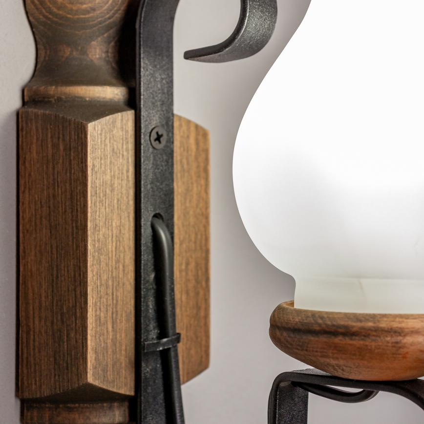 Brilagi - Zidna svjetiljka RUSTIC 1xE14/40W/230V bukva