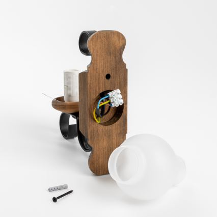 Brilagi - Zidna svjetiljka RUSTIC 1xE14/40W/230V bukva