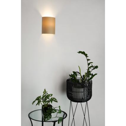 Brilagi - Zidna svjetiljka SEMI 1xE27/15W/230V pr. 20 cm bež