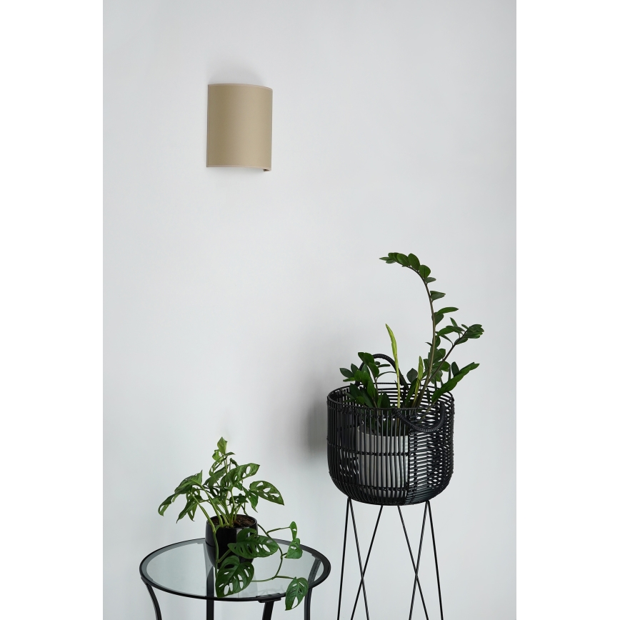 Brilagi - Zidna svjetiljka SEMI 1xE27/15W/230V pr. 20 cm bež