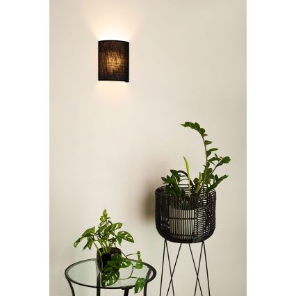 Brilagi - Zidna svjetiljka SEMI 1xE27/15W/230V pr. 20 cm crna