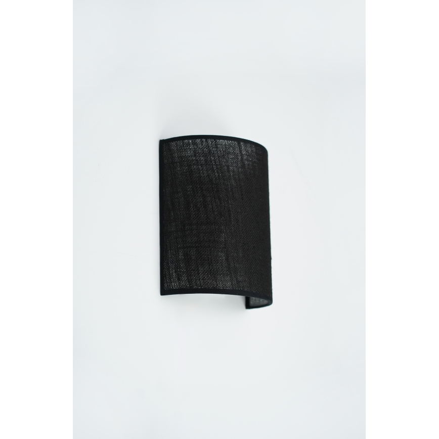 Brilagi - Zidna svjetiljka SEMI 1xE27/15W/230V pr. 20 cm crna