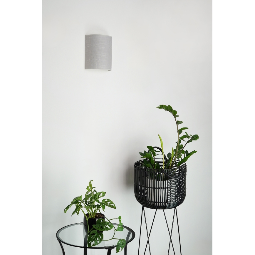 Brilagi - Zidna svjetiljka SEMI 1xE27/15W/230V pr. 20 cm siva
