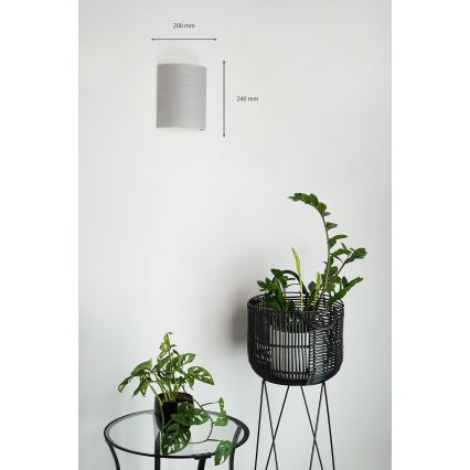 Brilagi - Zidna svjetiljka SEMI 1xE27/15W/230V pr. 20 cm siva