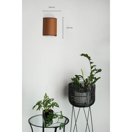 Brilagi - Zidna svjetiljka SEMI 1xE27/15W/230V pr. 20 cm smeđa