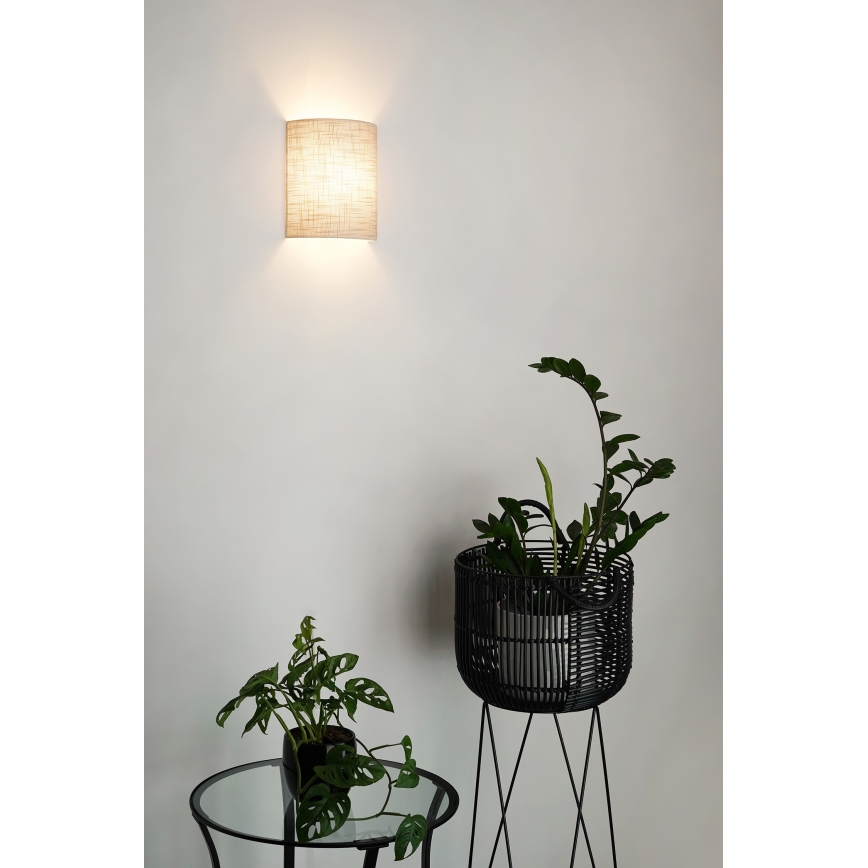 Brilagi - Zidna svjetiljka SEMI 1xE27/15W/230V pr. 20 cm tamno siva