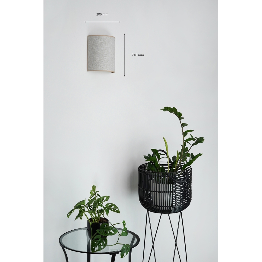 Brilagi - Zidna svjetiljka SEMI 1xE27/15W/230V svijetlosiva