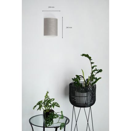 Brilagi - Zidna svjetiljka SEMI CIRCLE 1xE27/15W/230V tamno siva