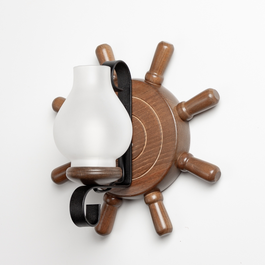 Brilagi - Zidna svjetiljka TIMONA 1xE14/40W/230V bukva/orah