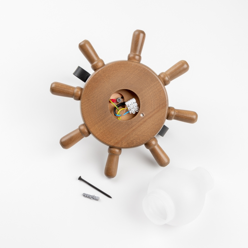 Brilagi - Zidna svjetiljka TIMONA 1xE14/40W/230V bukva/orah