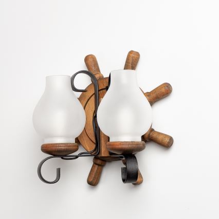 Brilagi - Zidna svjetiljka TIMONA 2xE14/40W/230V bukva