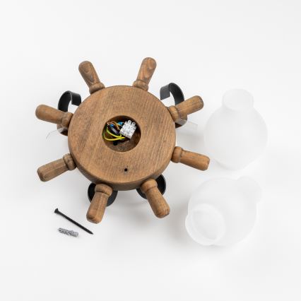 Brilagi - Zidna svjetiljka TIMONA 2xE14/40W/230V bukva