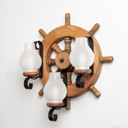 Brilagi - Zidna svjetiljka TIMONA 3xE14/40W/230V bukva