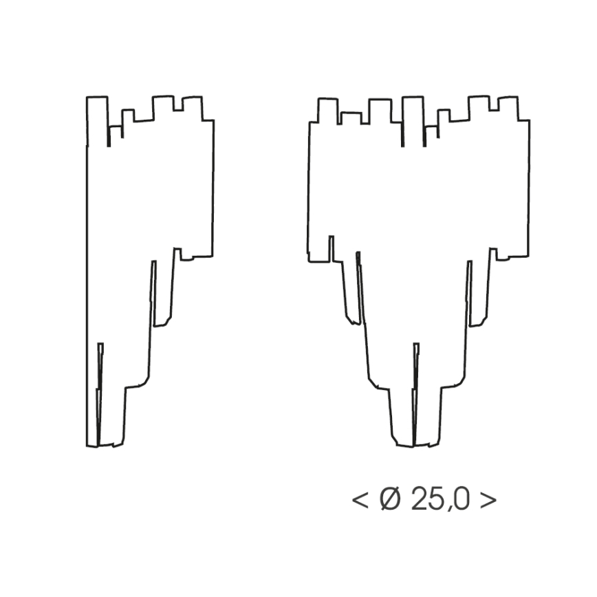 Brilagi - Zidna svjetiljka VERVE 2xE14/40W/230V zlatna