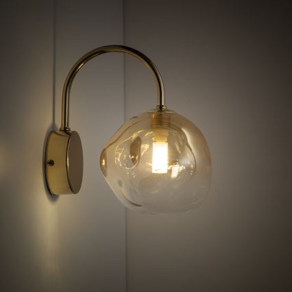 Brilagi - Zidna svjetiljka VULCANO 1xG9/8W/230V zlatna/dimna bež