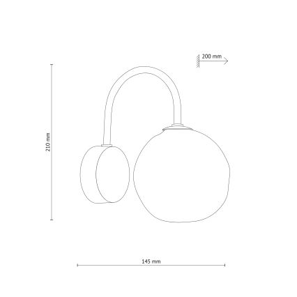 Brilagi - Zidna svjetiljka VULCANO 1xG9/8W/230V zlatna/dimna bež