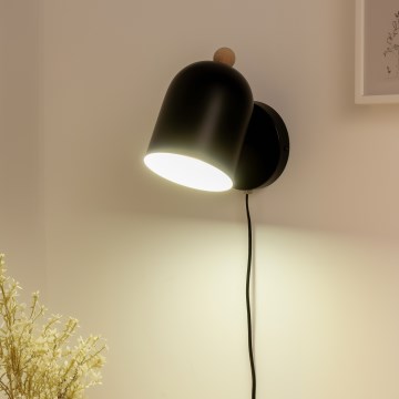 Brilagi - Zidna usmjerivačka svjetiljka GALLION 1xE27/15W/230V crna