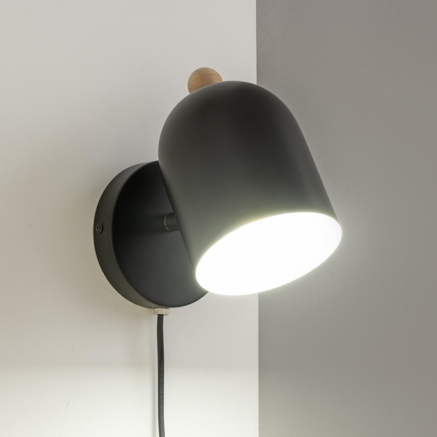 BRILAGI - Zidna usmjerivačka svjetiljka GALLION 1xE27/15W/230V crna