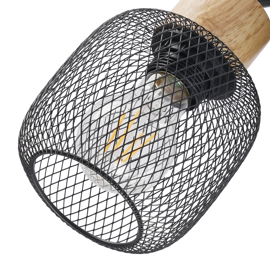 Brilagi - Zidni spot BASKLITE 1xE27/15W/230V drvo/crna