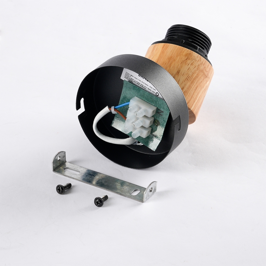 Brilagi - Zidni spot BASKLITE 1xE27/15W/230V drvo/crna