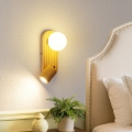 BRILAGI - Zidni spot MODERN WOOD 1xG9/5W/230V + 1xGU10/8W drvo