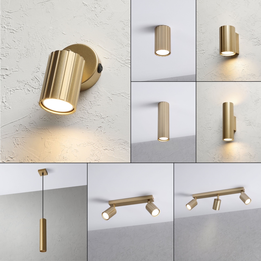 Brilagi - Zidno reflektorsko svjetlo CRISPINA 1xGU10/10W/230V zlatno