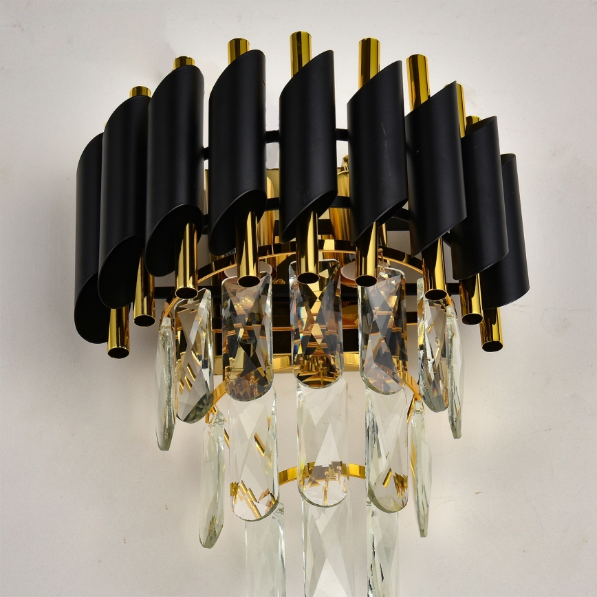 Brilagi - Zidno svjetlo ECLIPSE 2xE14/10W/230V crno/zlatno