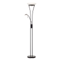 Brilliant - LED dimabilna podna svjetiljka FINN 2xLED/13W/230V crna