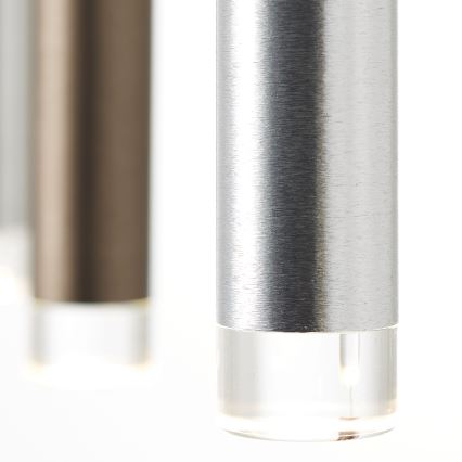 Brilliant - LED dimmabilan luster na sajli CEMBALO LED/60W/230V matni krom/crna/smeđa