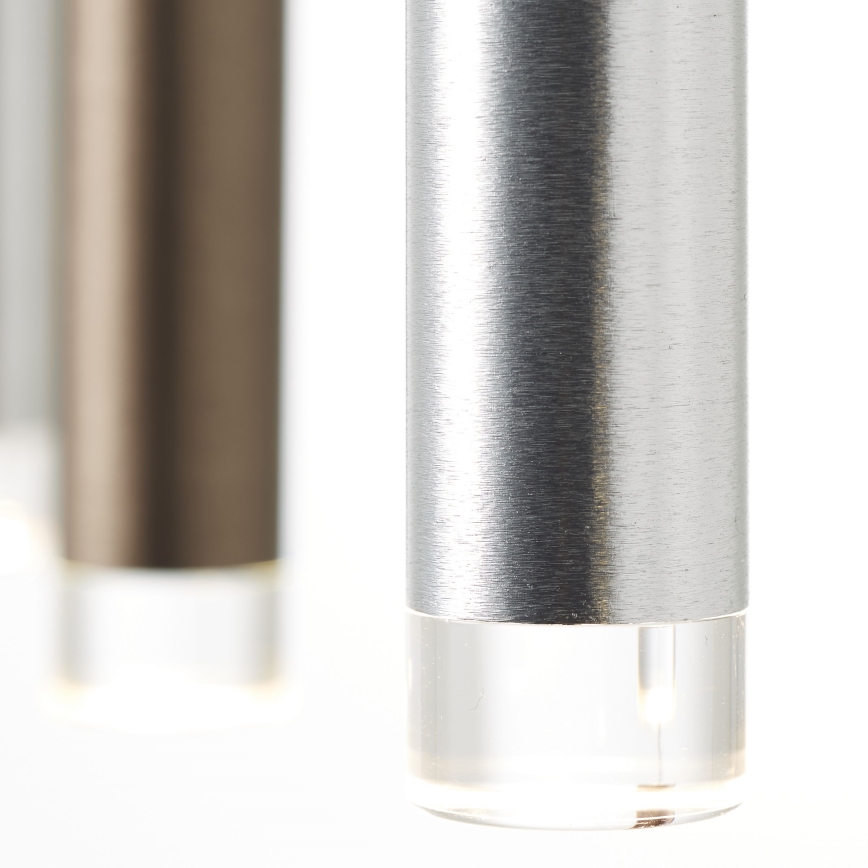 Brilliant - LED dimmabilan luster na sajli CEMBALO LED/60W/230V matni krom/crna/smeđa