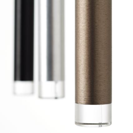 Brilliant - LED dimmabilan luster na sajli CEMBALO LED/60W/230V matni krom/crna/smeđa