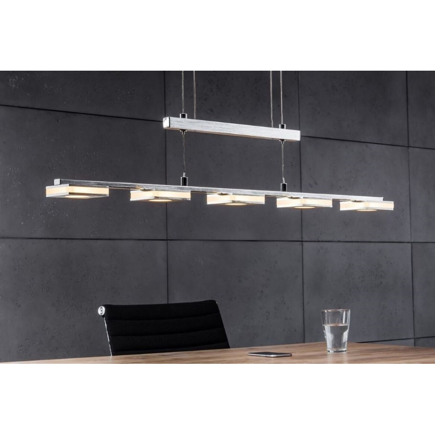 Brilliant - LED Luster na sajli TRANSIT 5xLED/4W/230V