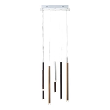 Brilliant - LED luster s mogućnošću prigušivanja na sajli CEMBALO LED/32W/230V matni krom/crna/smeđa