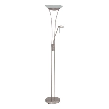 Brilliant - LED podna lampa FINN s mogućnošću prigušivanja 2xLED/13W/230V, matirani krom