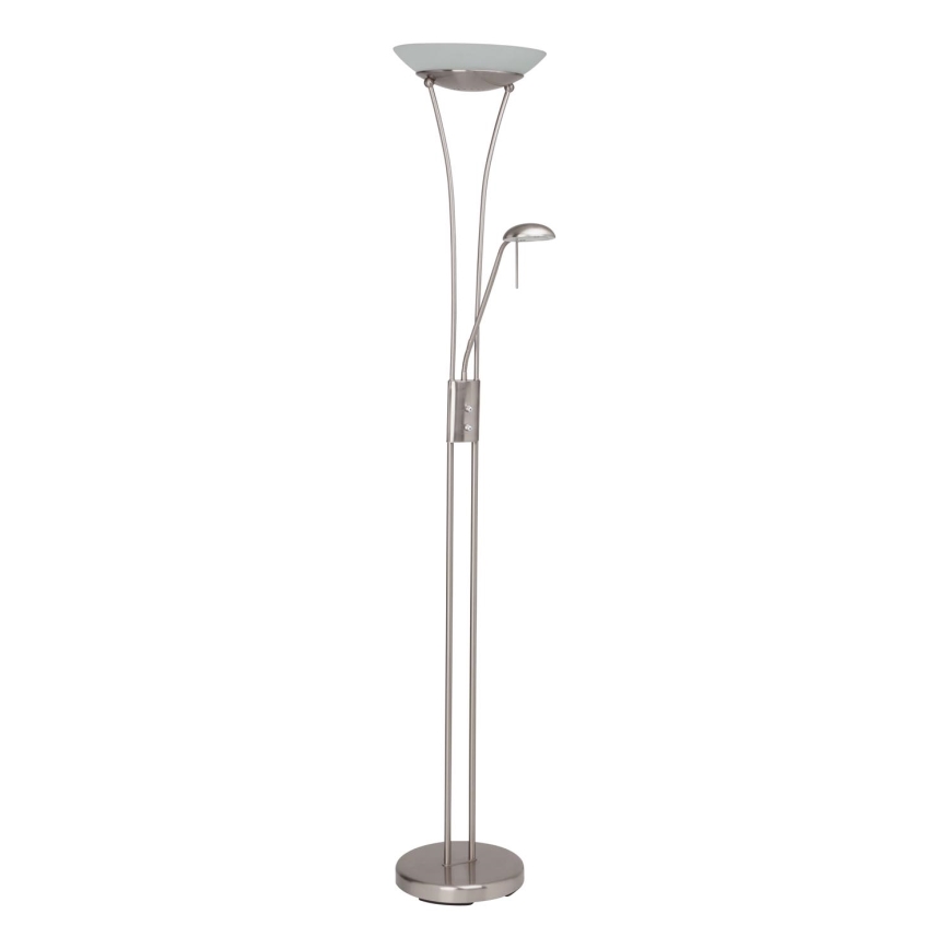 Brilliant - LED podna lampa FINN s mogućnošću prigušivanja 2xLED/13W/230V, matirani krom