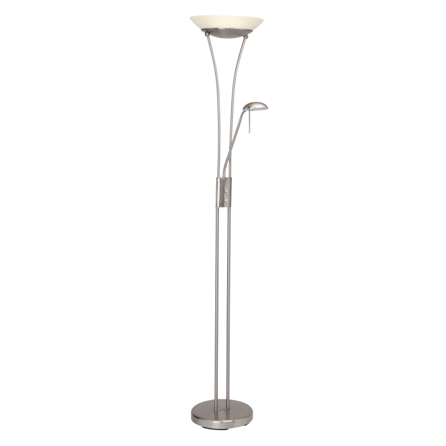 Brilliant - LED podna lampa FINN s mogućnošću prigušivanja 2xLED/13W/230V, matirani krom