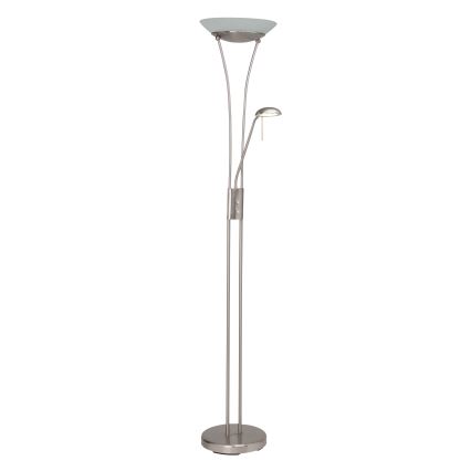 Brilliant - LED podna lampa FINN s mogućnošću prigušivanja 2xLED/13W/230V, matirani krom