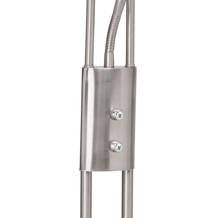 Brilliant - LED podna lampa FINN s mogućnošću prigušivanja 2xLED/13W/230V, matirani krom