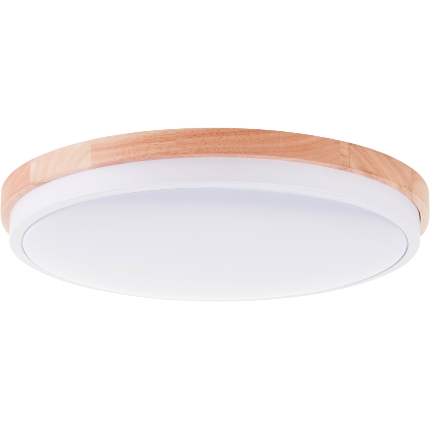 Brilliant - LED Prigušiva stropna svjetiljka BAARLO LED/24W/230V pr. 35 cm bijela/kaučukovac - FSC certificirano